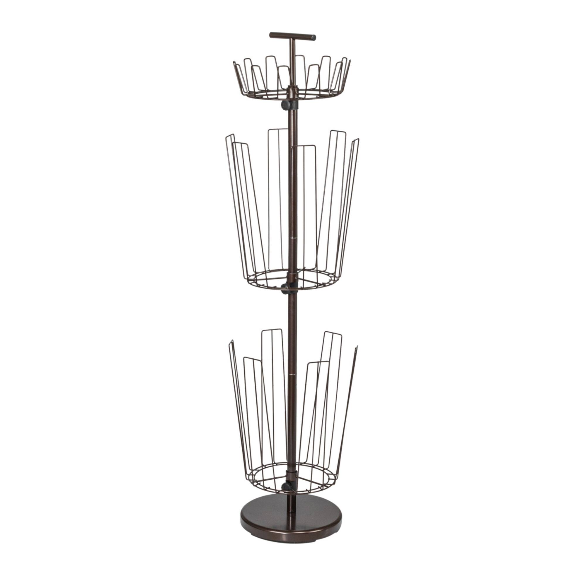 Household Essentials 4.5ft. Matte Bronze 3-Tier Boot Storage Tree